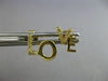 ESTATE .07CT DIAMOND 14KT YELLOW GOLD 3D CLASSIC LOVE STUD EARRINGS