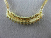 ESTATE .95CT DIAMOND 14KT YELLOW GOLD 3D CLASSIC ROUND HAPPY FACE NECKLACE #1509