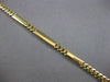 ESTATE LONG 14KT YELLOW GOLD 3D CLASSIC SOLID CUBAN MULTI BAR UNISEX BRACELET