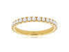ESTATE .90CT DIAMOND 14KT YELLOW GOLD 3D CLASSIC ETERNITY ANNIVERSARY RING