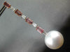 2.92CT DIAMOND & AAA PINK TOURMALINE & PEARL 18KT WHITE & ROSE GOLD 3D EARRINGS