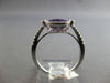 1.28CT DIAMOND & AAA AMETHYST 14KT WHITE GOLD 3D OVAL & ROUND FILIGREE LOVE RING