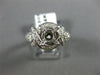 ESTATE WIDE 1.03CT DIAMOND 14KT WHITE GOLD 3D SEMI MOUNT ENGAGEMENT RING #3056