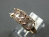 1.51CT DIAMOND & AAA MORGANITE 14KT ROSE GOLD 3D CUSHION & ROUND 3 STONE RING