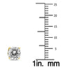2.0CT DIAMOND 14KT YELLOW GOLD 3D CLASSIC ROUND 4 PRONG SCREWBACK STUD EARRINGS