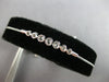 .34CT DIAMOND 14KT WHITE GOLD 7 STONE GRADUATING BEZEL ADJUSTABLE LOVE BRACELET