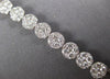 1.53CT DIAMOND 18KT WHITE GOLD INVISIBLE FLOWER ADJUSTABLE LOVE TENNIS BRACELET