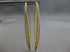 EXTRA LARGE 1.19CT DIAMOND 18K YELLOW GOLD GRADUATING LEVERBACK HANGING EARRINGS