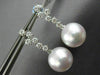 LARGE 1.05CT DIAMOND & AAA SOUTH SEA PEARLS 18KT WHITE GOLD 3D HANGING EARRINGS