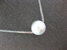 AAA SOUTH SEA PEARL 18KT WHITE GOLD 3D CLASSIC 10.5MM SOLITAIRE FLOATING PENDANT