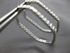 ESTATE LARGE 1.95CT DIAMOND 14KT WHITE GOLD 3D INSIDE OUT HEXAGON HOOP HANGING EARRINGS