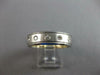 WIDE .20CT DIAMOND 14KT WHITE GOLD ROUND 5 STONE MATTE & SHINY ANNIVERSARY RING