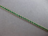 ESTATE AAA EMERALD 14KT YELLOW GOLD 3D CLASSIC SEMI ETERNITY FUN BRACELET