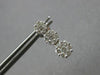 1.0CT DIAMOND 14KT WHITE GOLD 3D PAST PRESENT FUTURE JOURNEY HANGING EARRINGS