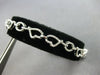 ESTATE 1.38CT DIAMOND 18KT WHITE GOLD 3D MULTI HEART LOVE KNOT TENNIS BRACELET