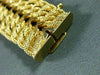 ANTIQUE WIDE & LONG 18K YELLOW GOLD GRADUATING HANDCRAFTED WOVEN BRACELET #22216