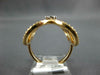 ESTATE LARGE .60CT DIAMOND 18KT WHITE & ROSE GOLD 3D FLOWER LOVE KNOT FUN RING