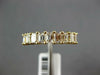 1.39CT DIAMOND 18KT YELLOW GOLD BAGUETTE 9 STONE SHARED PRONG ANNIVERSARY RING