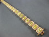 LARGE PINK & INTENSE FANCY YELLOW DIAMOND 18K YELLOW & ROSE GOLD TENNIS BRACELET