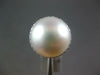 LARGE .37CT DIAMOND & AAA SOUTH SEA PEARL 18KT WHITE GOLD CLASSIC HALO LOVE RING