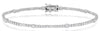 ESTATE 2.31CT DIAMOND 14K WHITE GOLD ROUND CLASSIC ETERNITY CUFF BANGLE BRACELET