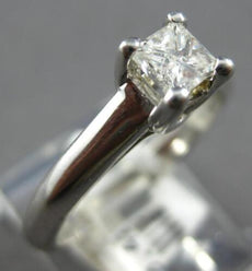 .42CT DIAMOND 14KT WHITE GOLD CLASSIC PRINCESS SOLITAIRE LUCIDA ENGAGEMENT RING