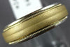 ESTATE WIDE 14KT 2 TONE GOLD 3D MATTE & SHINY WEDDING ANNIVERSARY RING #24444