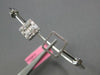 WIDE .59CT DIAMOND 18K WHITE GOLD 3D ROUND & BAGUETTE INVISIBLE BANGLE BRACELET