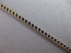 ESTATE AAA SAPPHIRE 14K YELLOW GOLD 3D CLASSIC SEMI ETERNITY FUN BRACELET