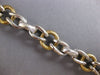 ESTATE LARGE & LONG 14KT 2 TONE GOLD CLASSIC HANDCRAFTED ITALIAN TOGGLE BRACELET