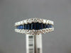 1.88CT DIAMOND & AAA SAPPHIRE 18KT WHITE GOLD ROUND & BAGUETTE ANNIVERSARY RING