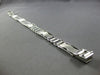 ESTATE WIDE & LONG 14KT WHITE GOLD 3D MATTE & SHINY HANDCRAFTED MENS BRACELET