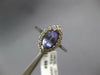 1.11CT DIAMOND & AAA TANZANITE 14KT WHITE GOLD MARQUISE & ROUND ENGAGEMENT RING