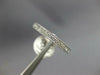 ESTATE .52CT DIAMOND 14KT WHITE GOLD 3MM FILIGREE SEMI ETERNITY ANNIVERSARY RING