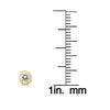 ESTATE .50CT DIAMOND 14KT YELLOW GOLD CLASSIC SOLITAIRE BEZEL MARTINI EARRINGS