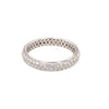 .66CT DIAMOND 18KT WHITE GOLD 3D CLASSIC ROUND 3 ROW ETERNITY ANNIVERSARY RING