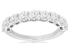 1.80CT DIAMOND 14KT WHITE GOLD 3D 9 STONE SHARED PRONG WEDDING ANNIVERSARY RING