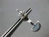 3.13CT DIAMOND & AAA BLUE TOPAZ 14KT WHITE GOLD TRILLION & MOON HANGING EARRINGS