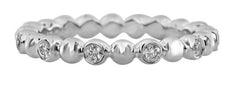.28CT DIAMOND 18KT WHITE GOLD 3D BEZEL ETOILE ETERNITY WEDDING ANNIVERSARY RING