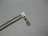 ANTIQUE .26CT DIAMOND 18K WHITE GOLD HANDCRAFTED FILIGREE SQUARE EARRINGS #28014