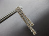 ESTATE LARGE 2.30CT DIAMOND 14KT WHITE GOLD 3D JOURNEY DOUBLE BAR FUN HANGING EARRINGS