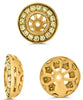 .27CT FANCY YELLOW DIAMOND 14KT YELLOW GOLD ROUND FILIGREE ROUND EARRING JACKET