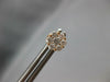 ESTATE .56CT DIAMOND 18K ROSE GOLD 3D ROUND CLASSIC CLUSTER FLOWER STUD EARRINGS