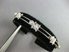 ESTATE WIDE .30CT DIAMOND 14KT WHITE GOLD 3D ROUND FILIGREE FUN TENNIS BRACELET