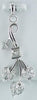 ESTATE .50CT DIAMOND 14KT WHITE GOLD 3D CLASSIC MULTI HEART FUN LOVE PENDANT