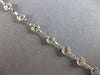 .90CT DIAMOND 14K WHITE GOLD ROUND ETOILE BEZEL BY THE YARD LOVE TENNIS BRACELET