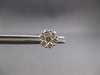 ESTATE .41CT DIAMOND 14KT WHITE GOLD 3D CLASSIC FLOWER STUD EARRINGS