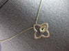 .22CT DIAMOND & AAA EMERALD 14KT YELLOW GOLD 3D OPEN STAR FLOWER LOVE NECKLACE