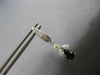 ESTATE 2.76CT DIAMOND & AAA SAPPHIRE 14KT WHITE GOLD TEAR DROP HANGING EARRINGS
