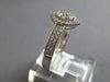 .33CT DIAMOND 14K WHITE GOLD 3D CLUSTER MARQUISE SHAPE HALO FRIENDSHIP LOVE RING